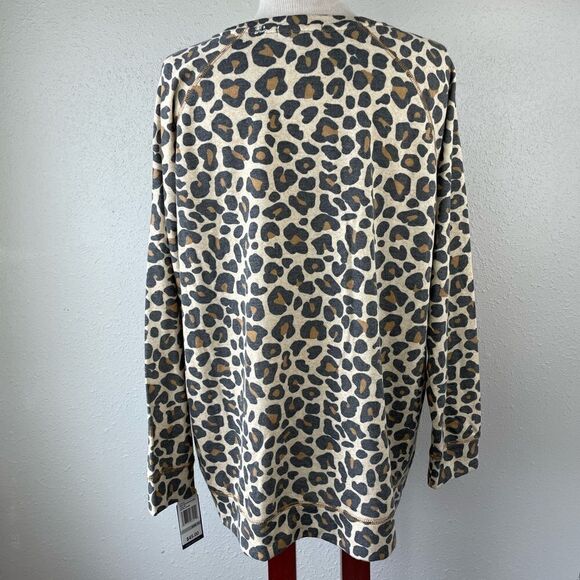NWT Angels Forever Young Leopard Print Sweatshirt Size 1X - Picture 4 of 9